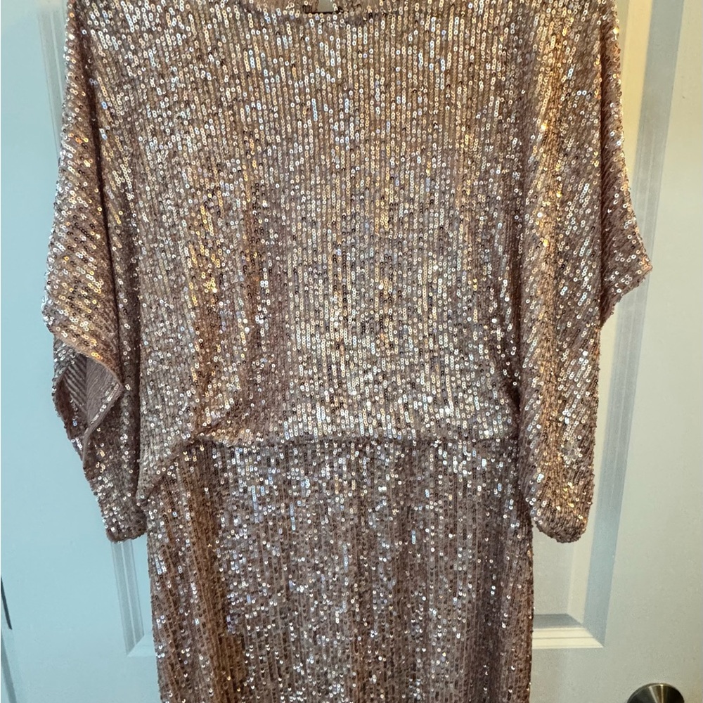 Sequin Dress in Shimmering Gold